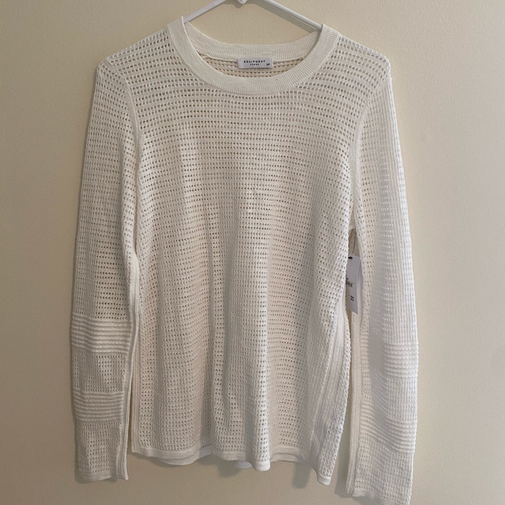 Equipment Femme white sweater. Never worn. small.